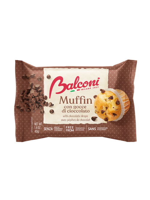 Muffin με κομμάτια σοκολάτας 6x40g